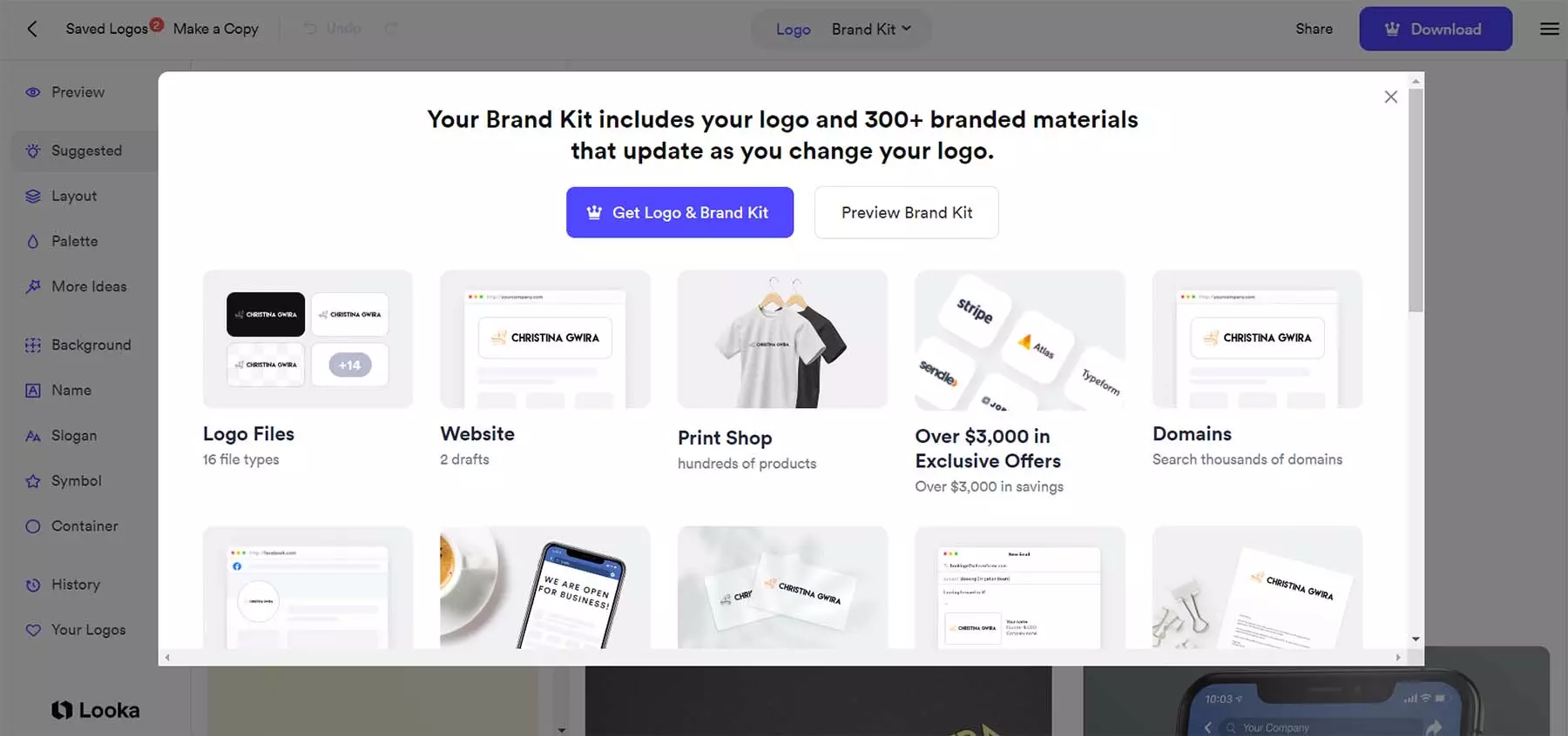 looka-ai-logo-generator-brand-kits - Công ty Thiết kế thương hiệu Mondial Brand top công cụ 3